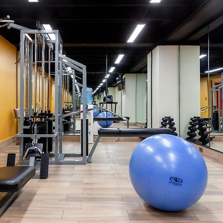 La Joya Pachuca Hotell Eksteriør bilde The gym at the hotel